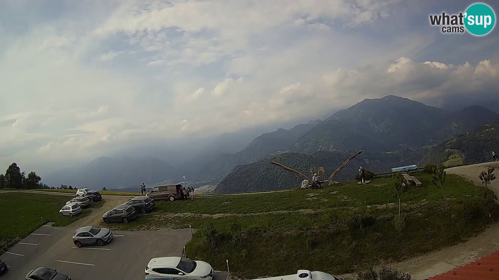 Granja turística Široko camera en vivo Most na Soči