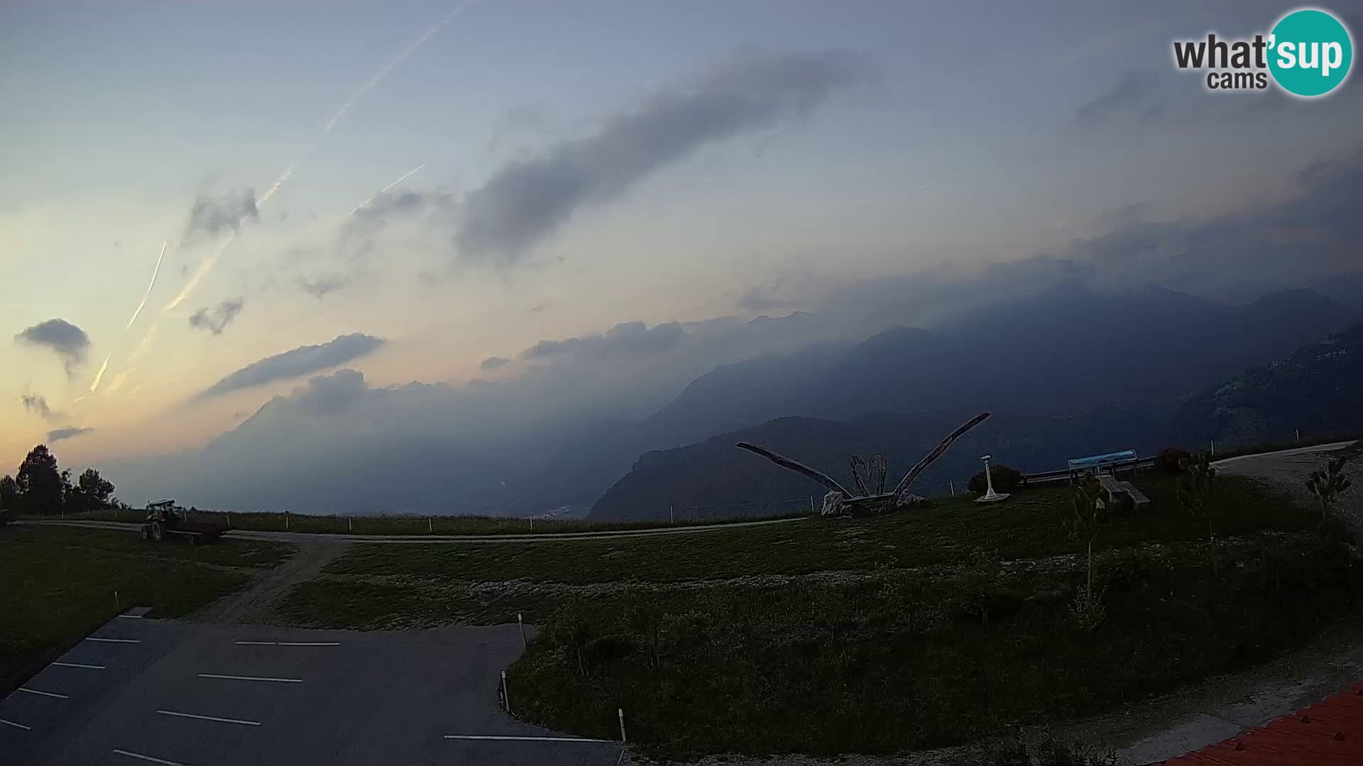 Granja turística Široko camera en vivo Most na Soči
