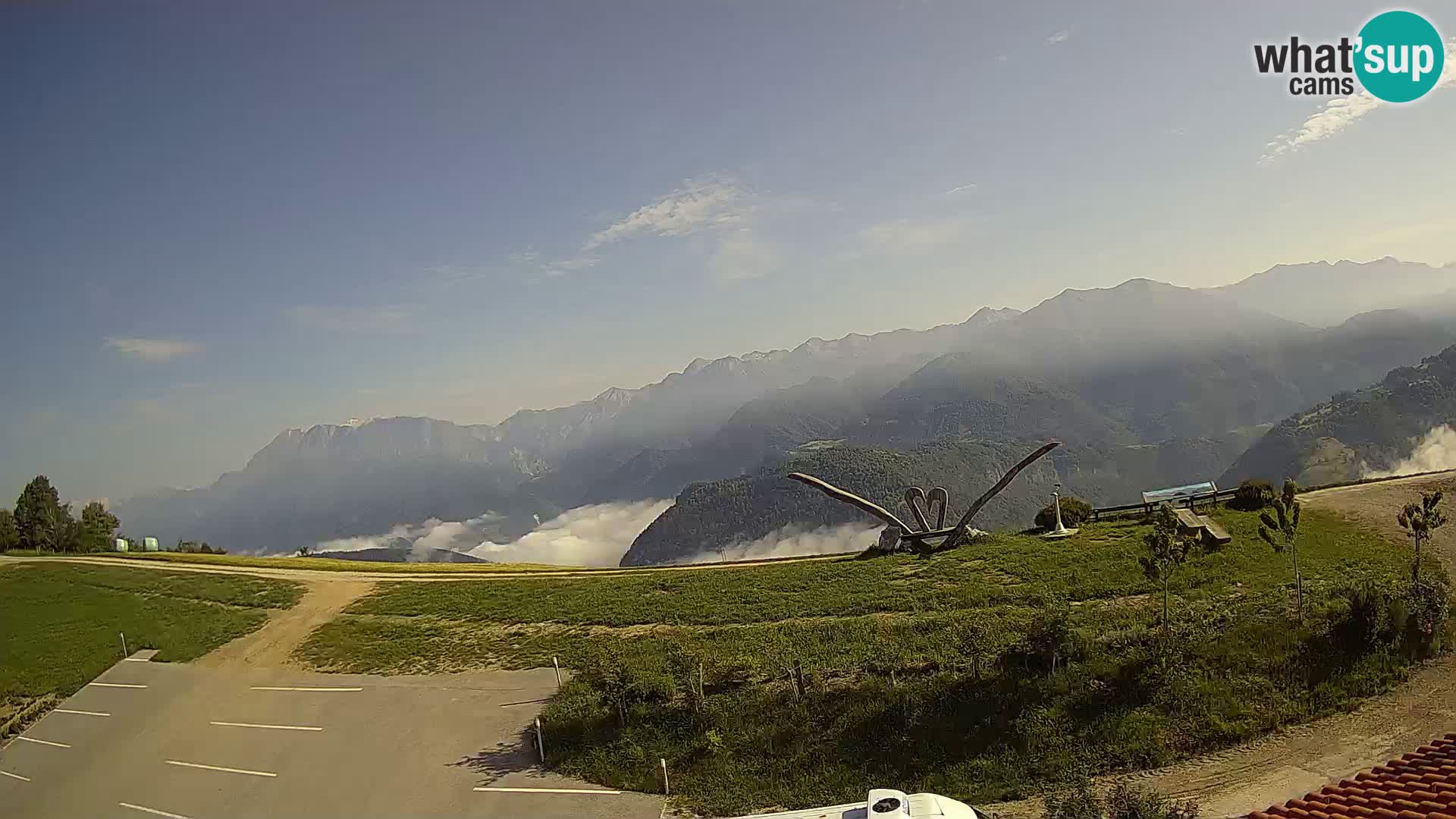 Granja turística Široko camera en vivo Most na Soči
