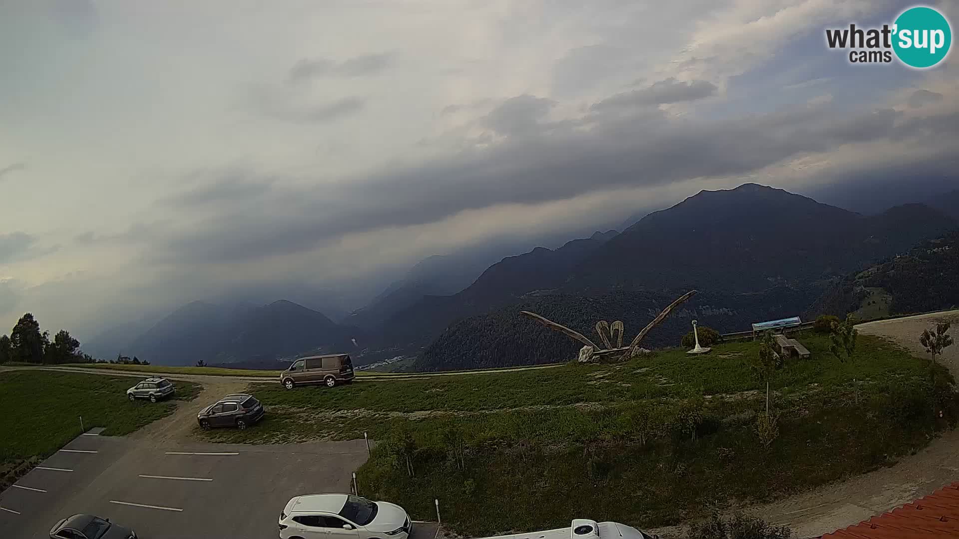 Granja turística Široko camera en vivo Most na Soči