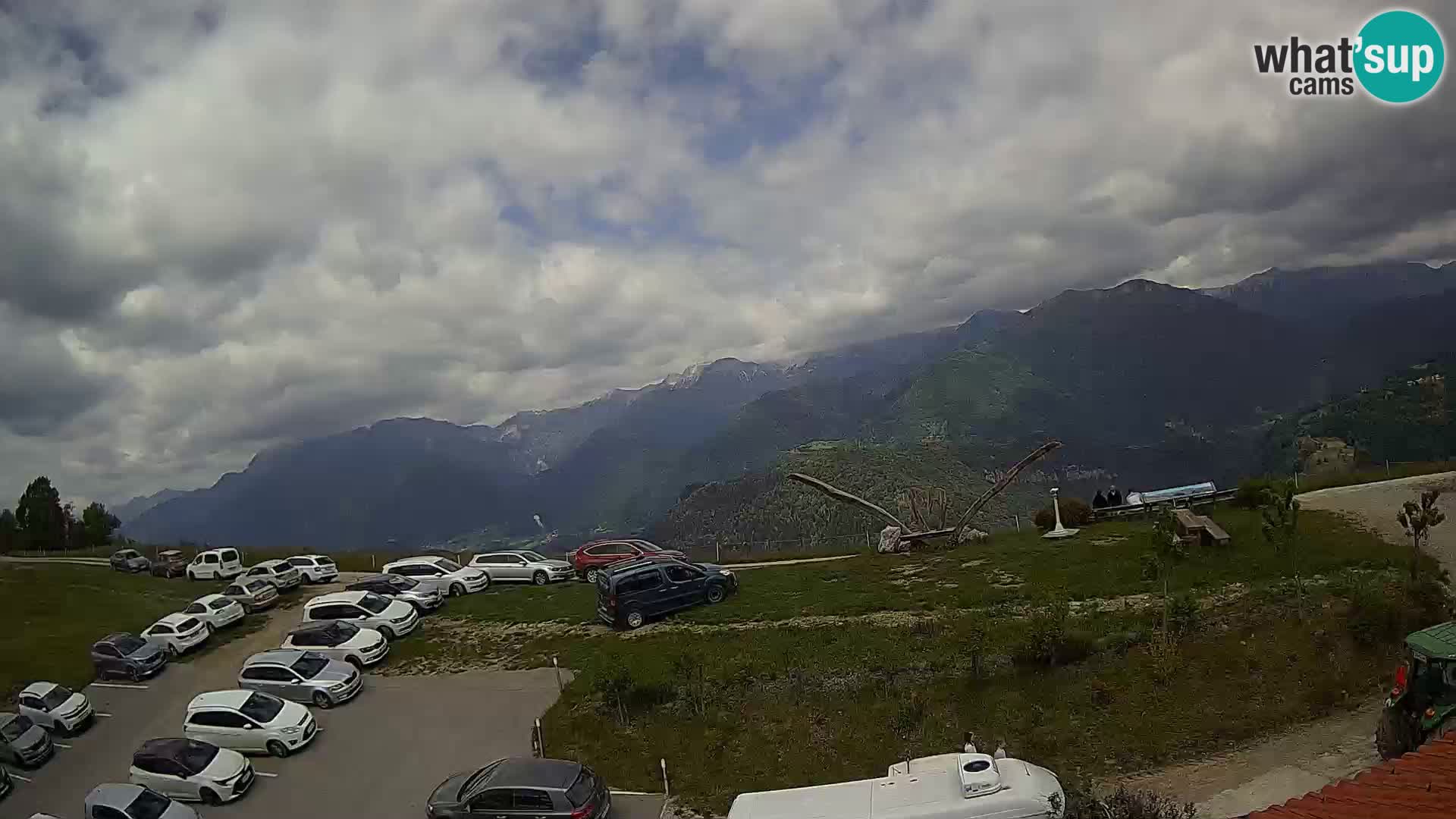 Fattoria agrituristica Široko webcam Most na Soči