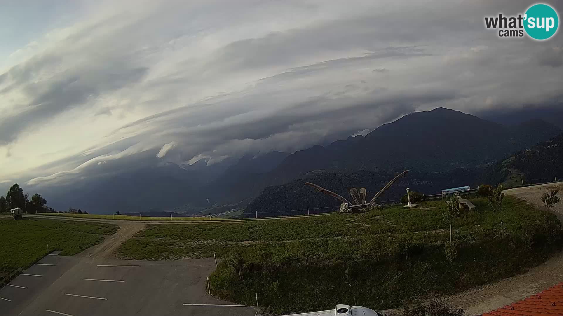 Fattoria agrituristica Široko webcam Most na Soči