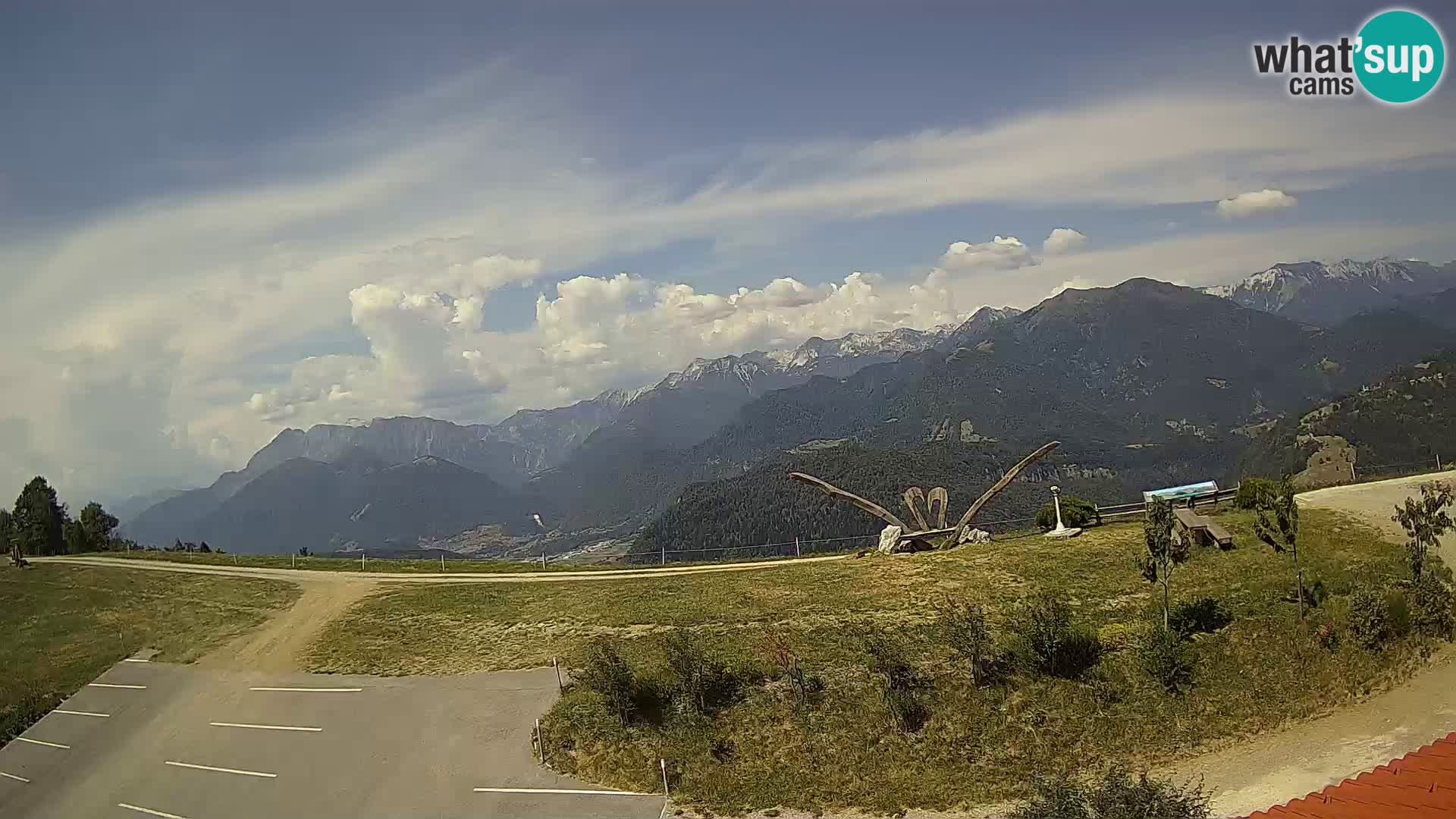 Granja turística Široko camera en vivo Most na Soči