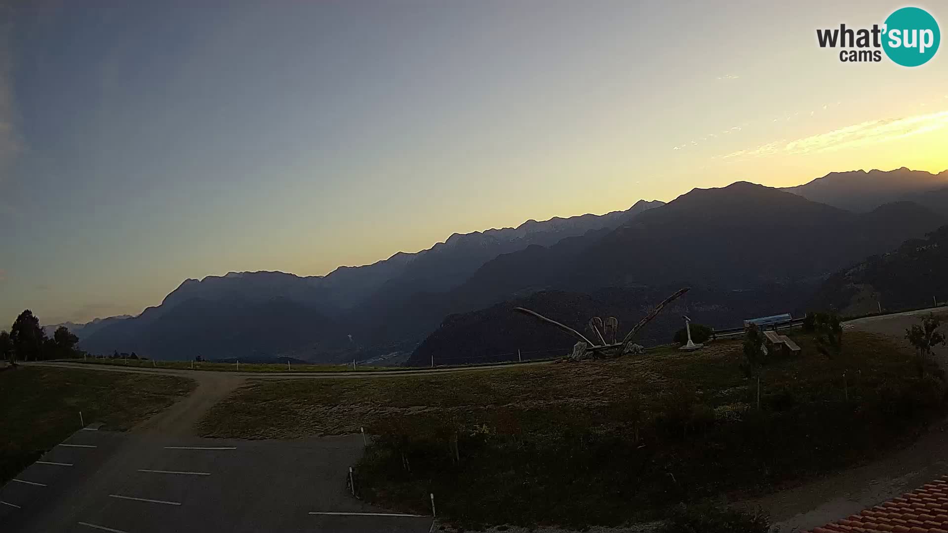 Touristenfarm Široko webcam Most na Soči