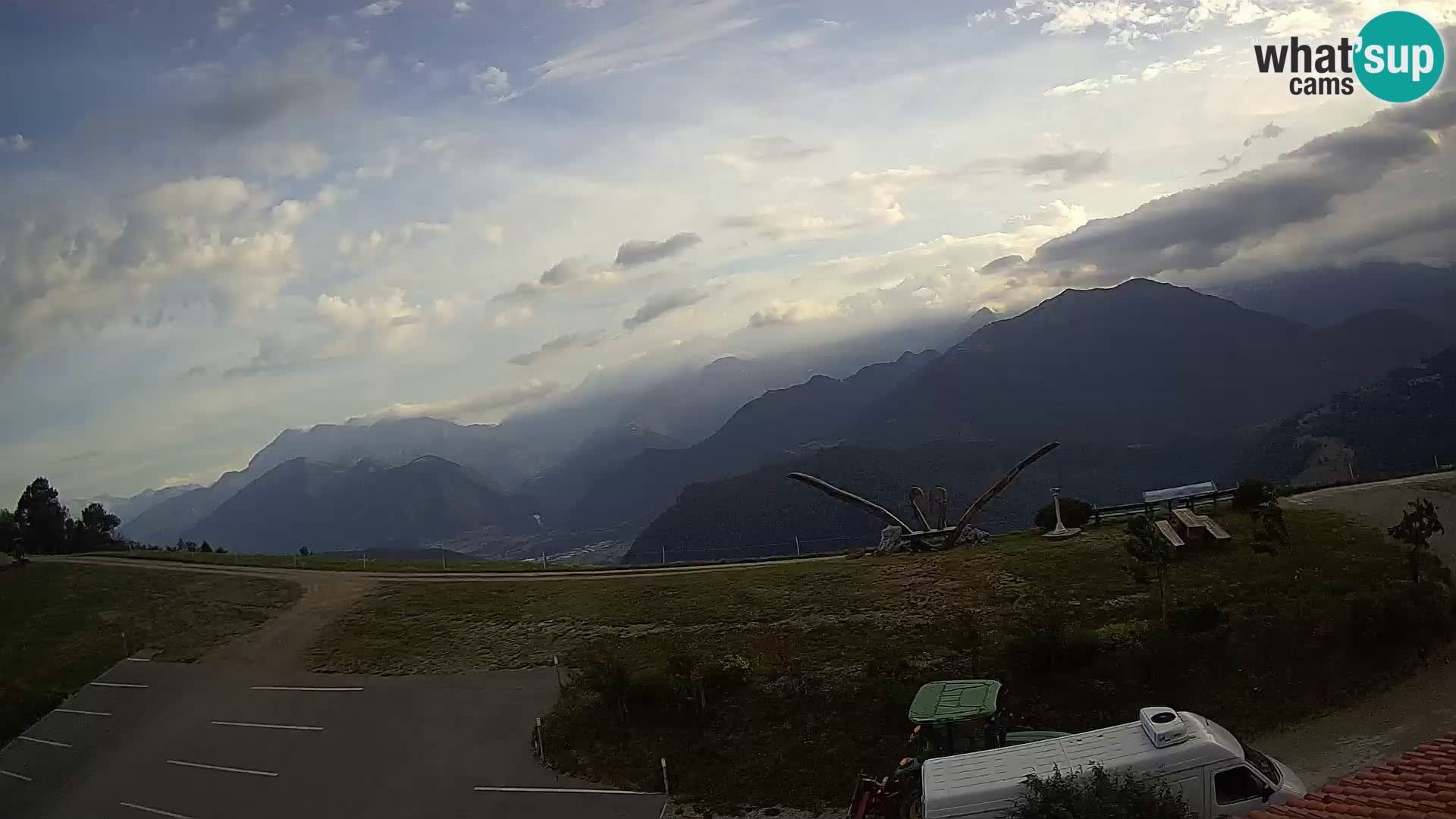 Touristenfarm Široko webcam Most na Soči