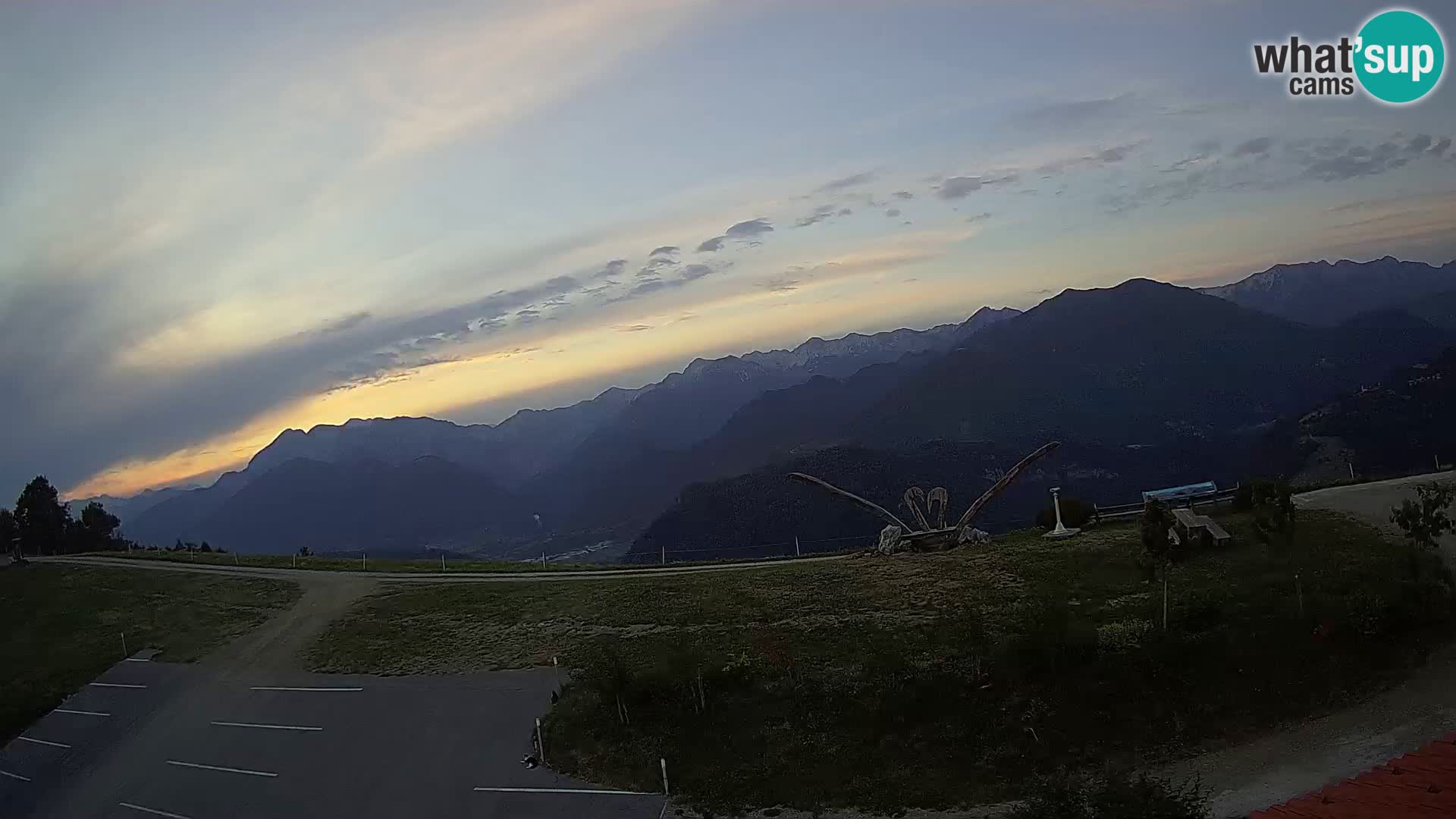 Granja turística Široko camera en vivo Most na Soči