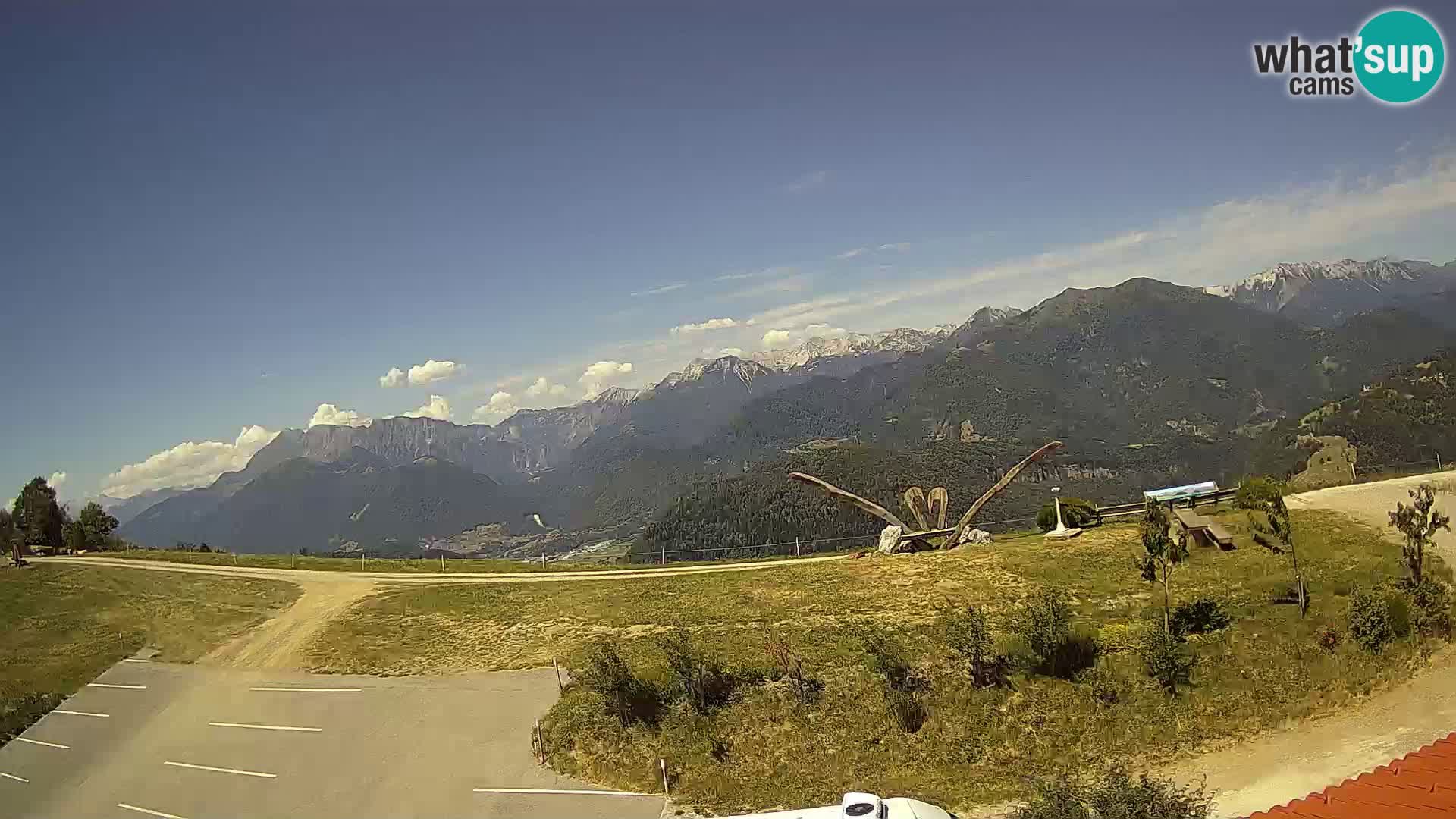 Touristenfarm Široko webcam Most na Soči