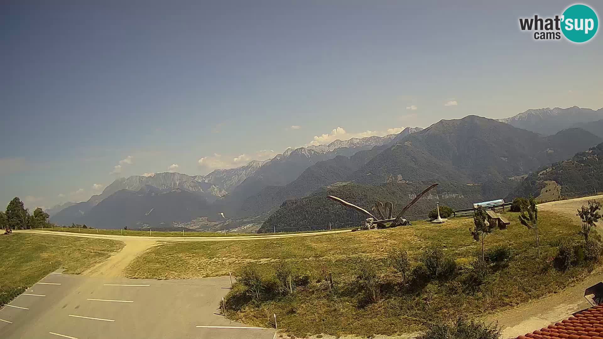 Touristenfarm Široko webcam Most na Soči