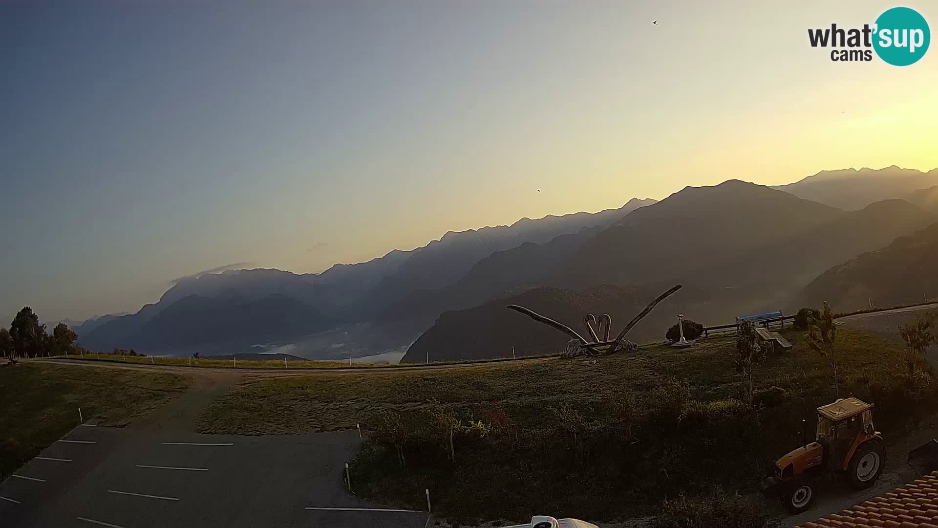Touristenfarm Široko webcam Most na Soči