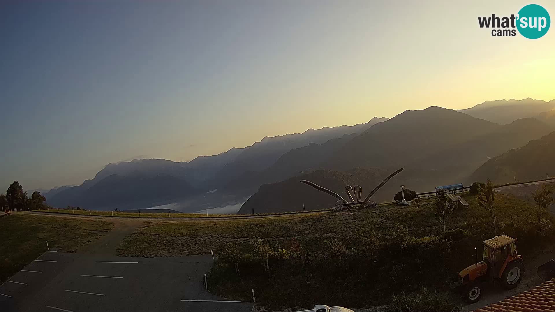 Touristenfarm Široko webcam Most na Soči