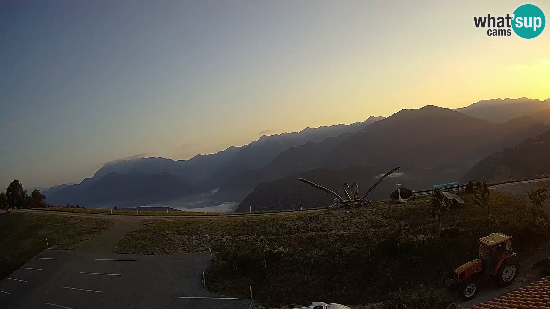 Touristenfarm Široko webcam Most na Soči