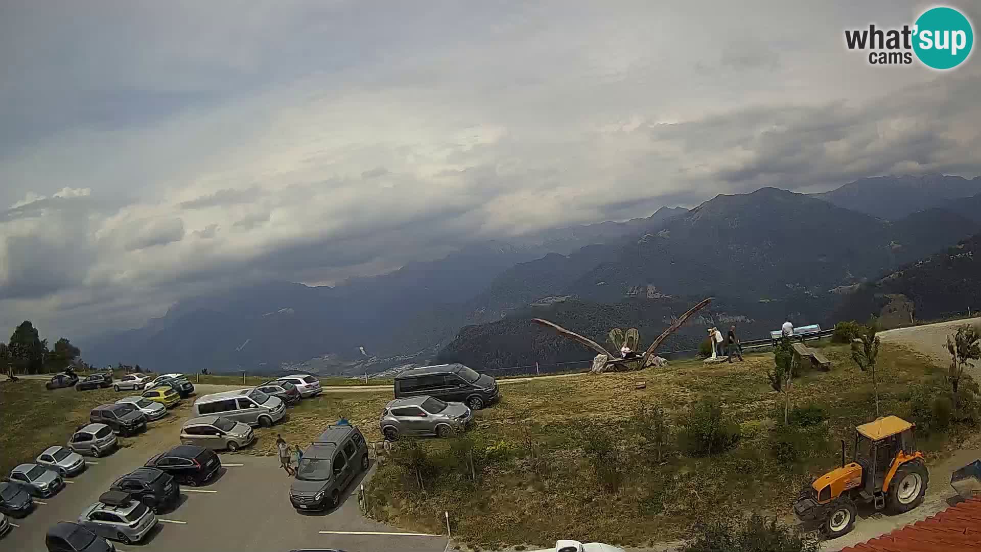 Granja turística Široko camera en vivo Most na Soči
