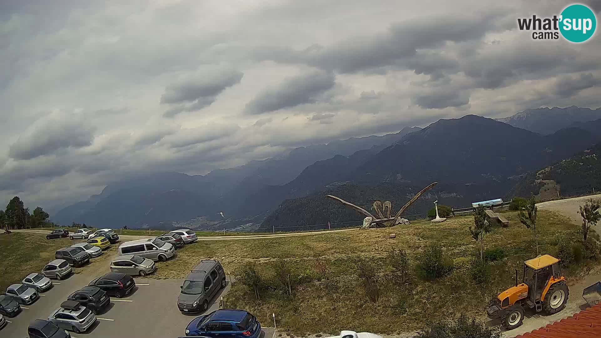 Granja turística Široko camera en vivo Most na Soči