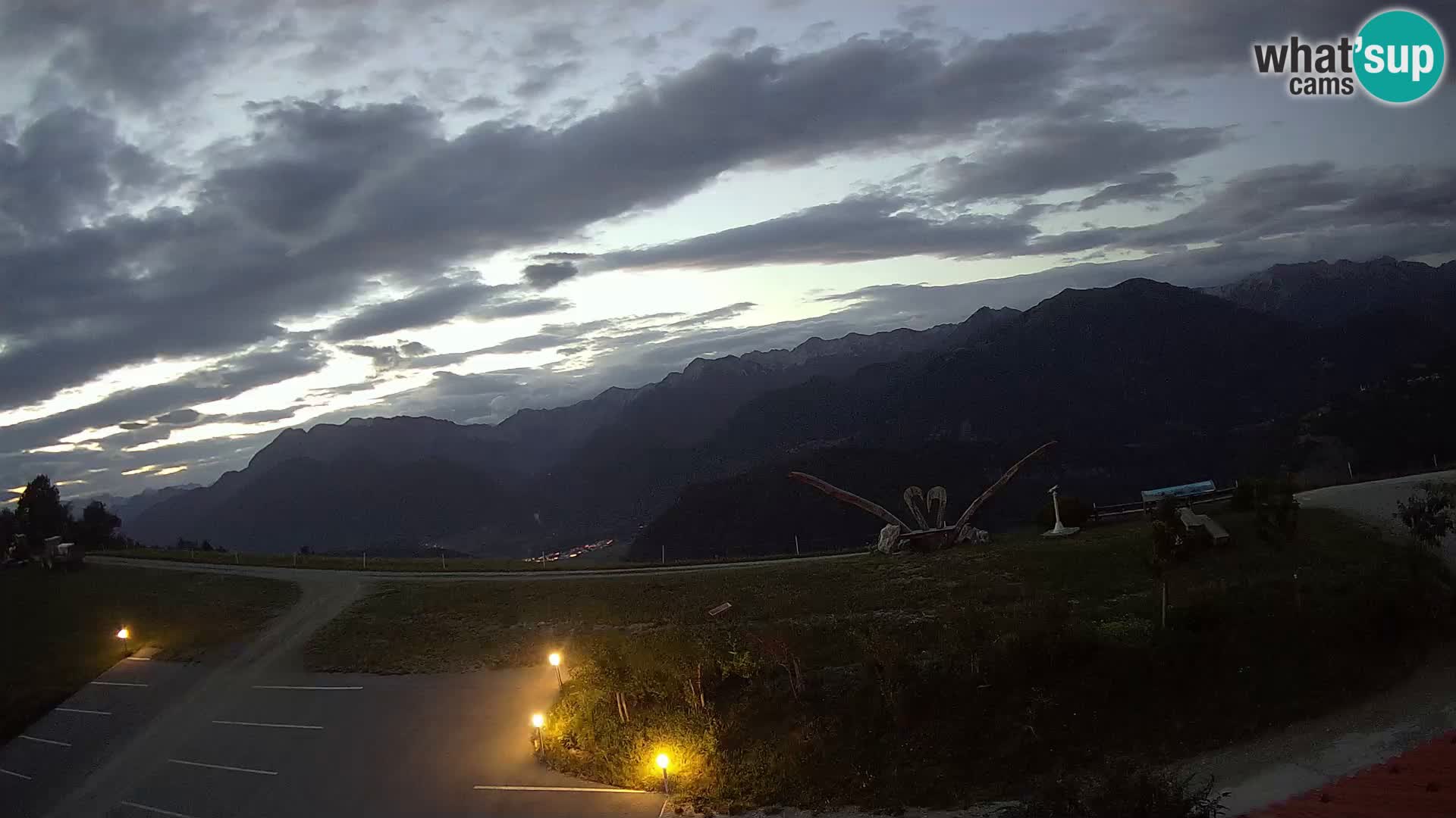 Touristenfarm Široko webcam Most na Soči