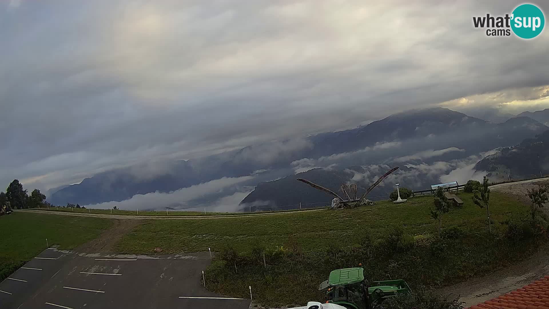 Granja turística Široko camera en vivo Most na Soči
