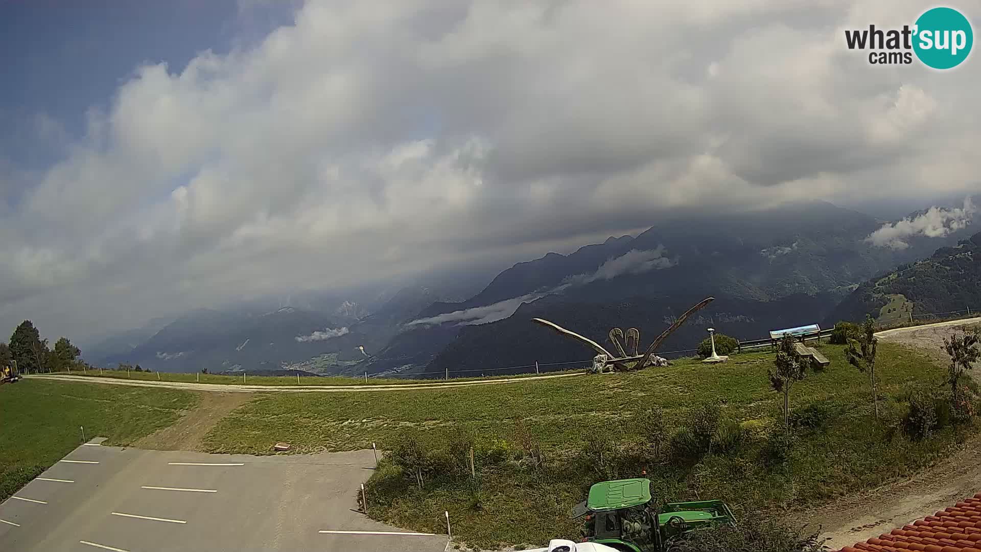 Touristenfarm Široko webcam Most na Soči