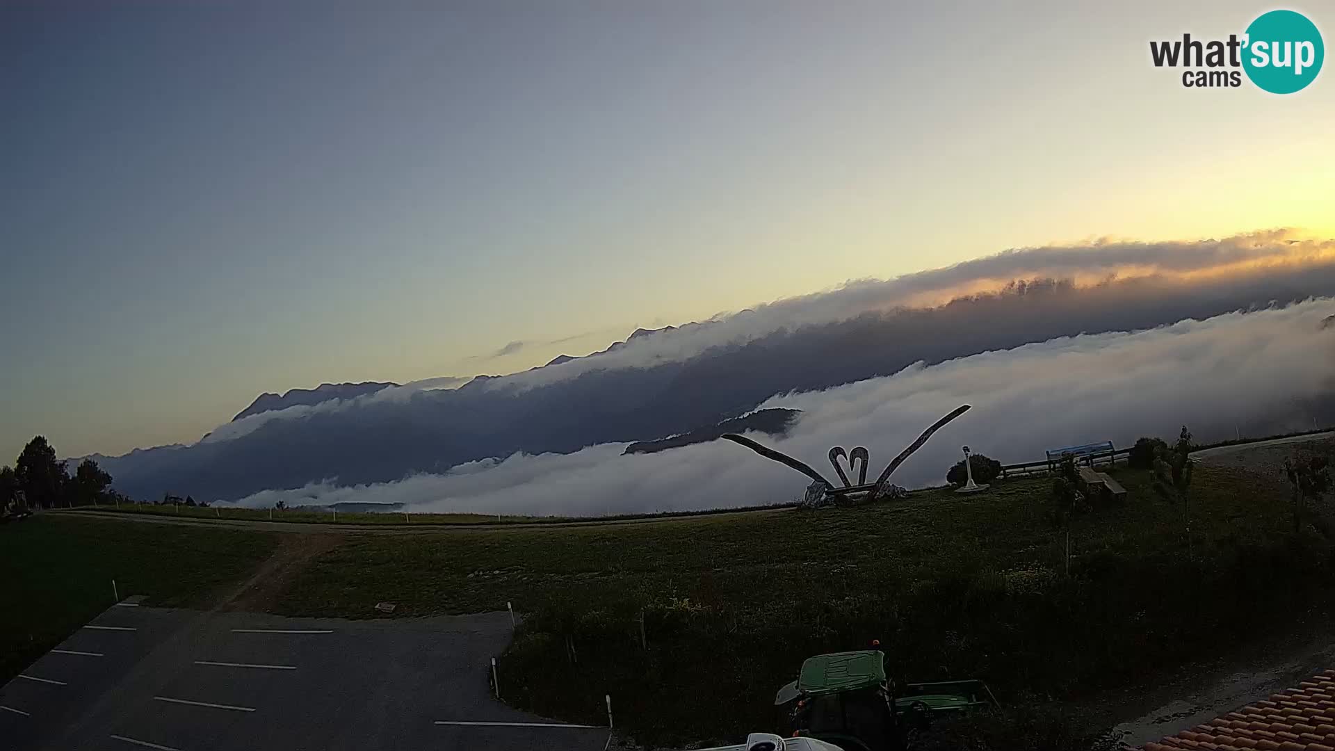 Fattoria agrituristica Široko webcam Most na Soči