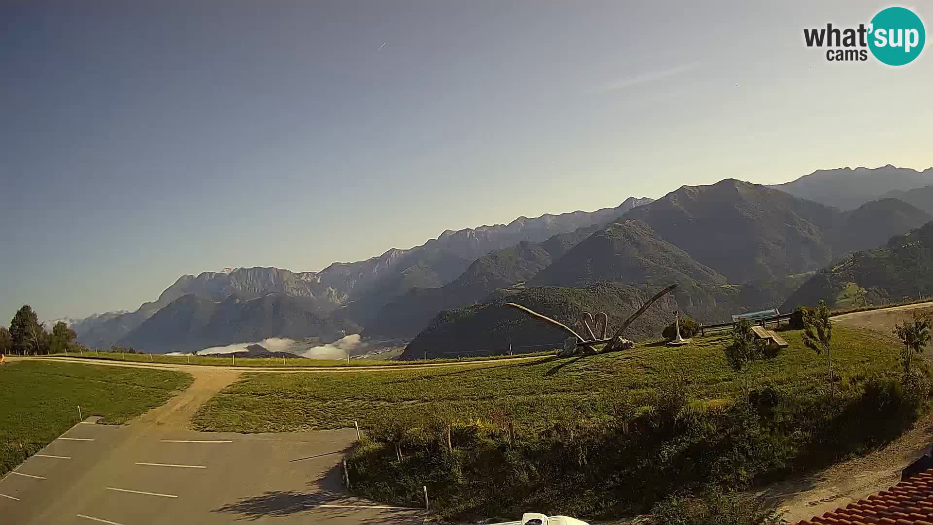Touristenfarm Široko webcam Most na Soči