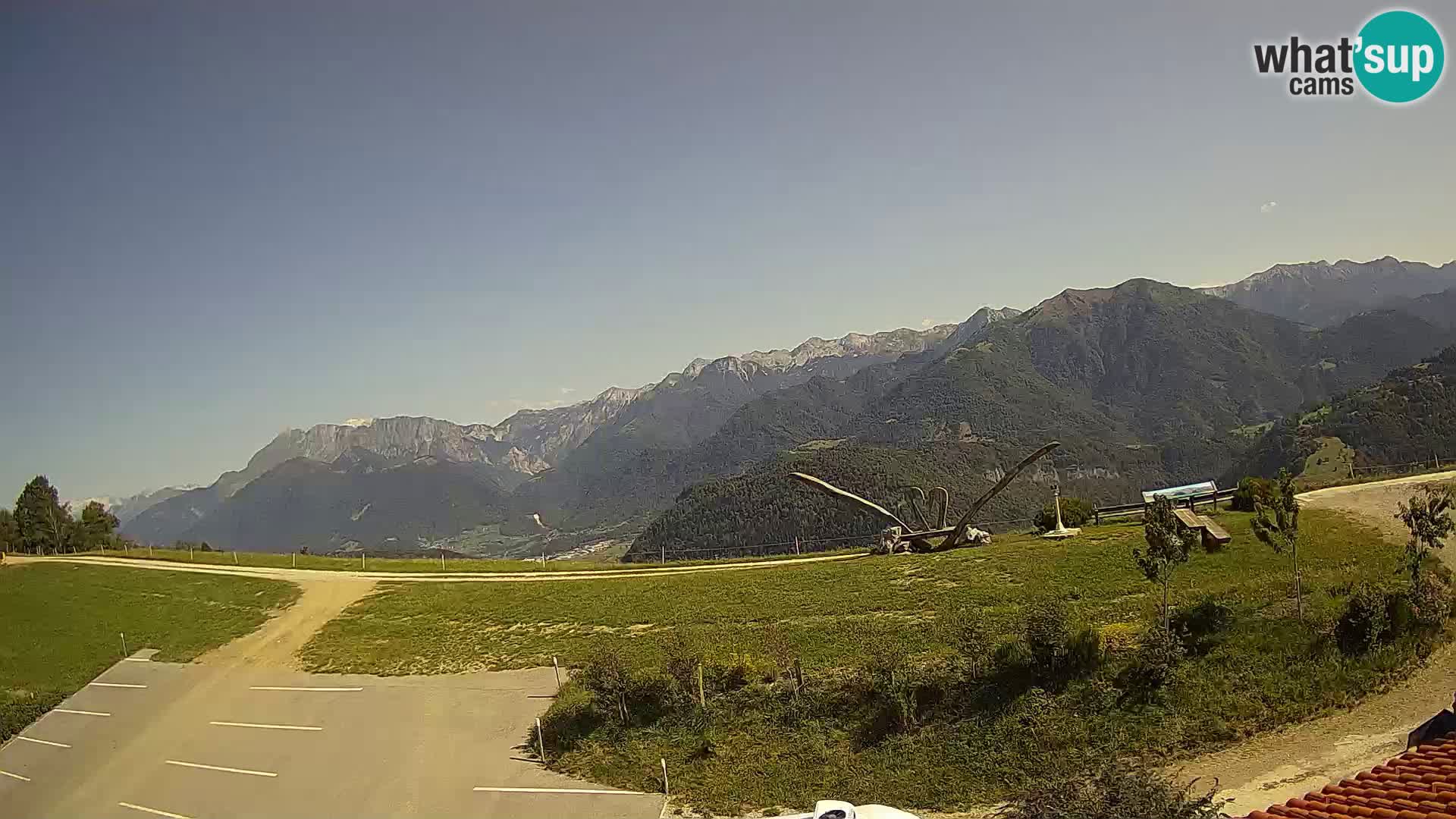 Granja turística Široko camera en vivo Most na Soči