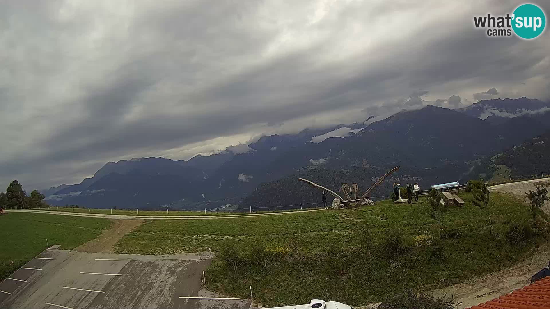 Fattoria agrituristica Široko webcam Most na Soči