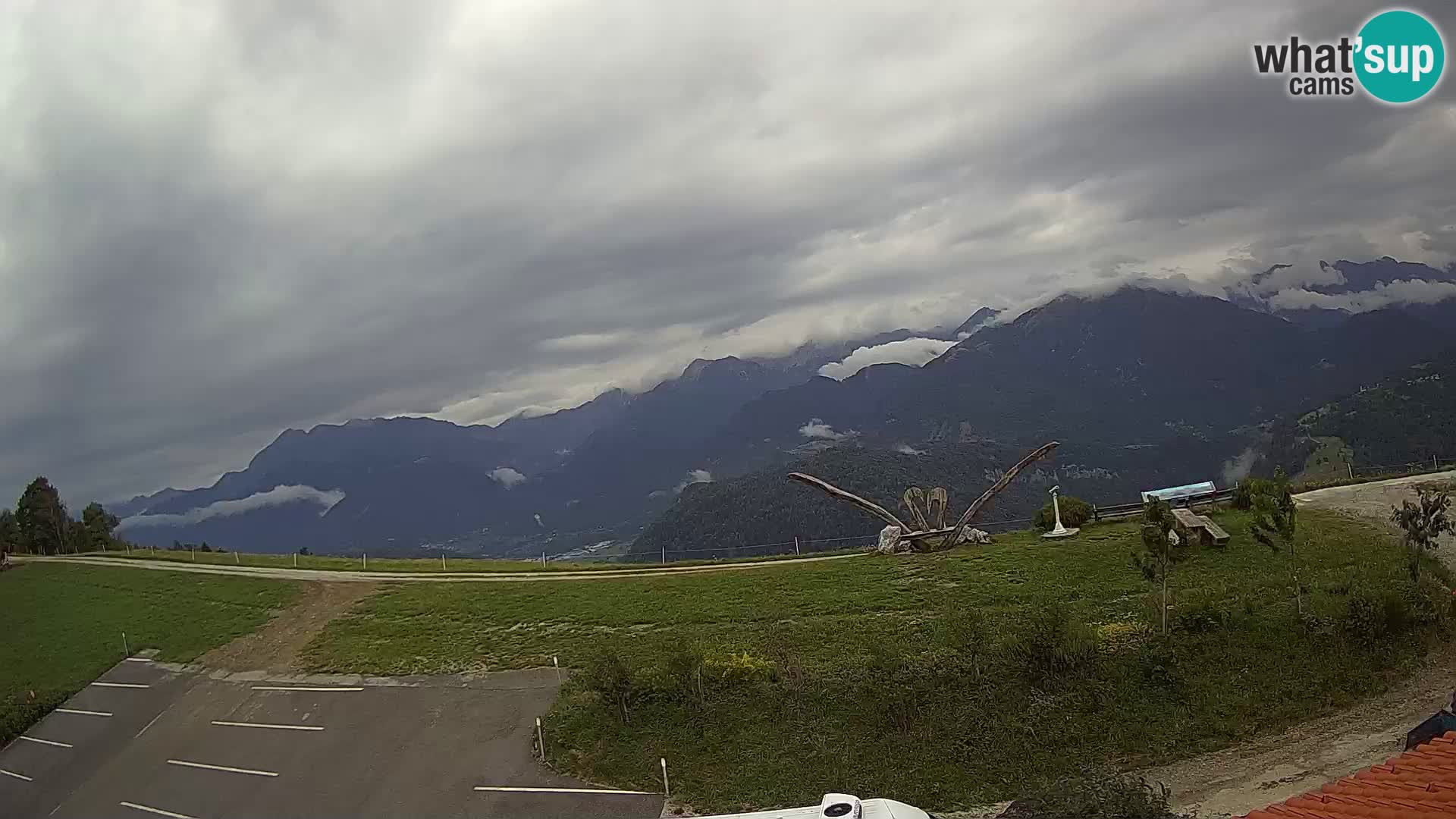 Fattoria agrituristica Široko webcam Most na Soči