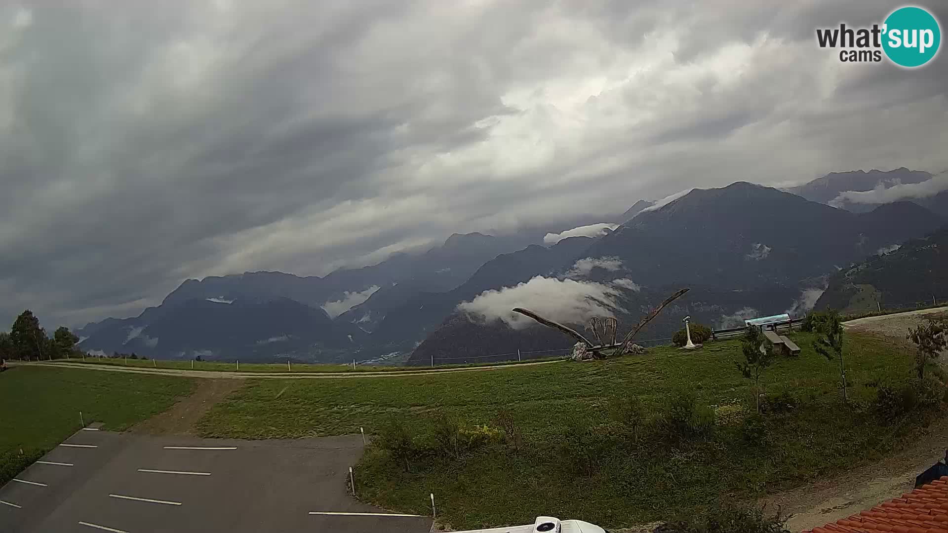Touristenfarm Široko webcam Most na Soči