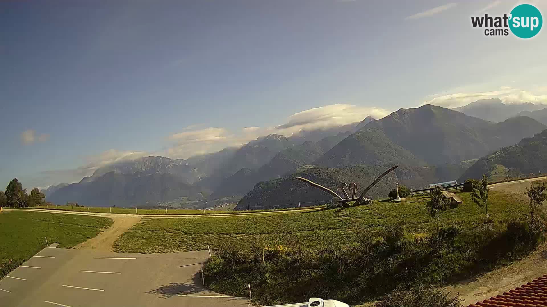 Touristenfarm Široko webcam Most na Soči