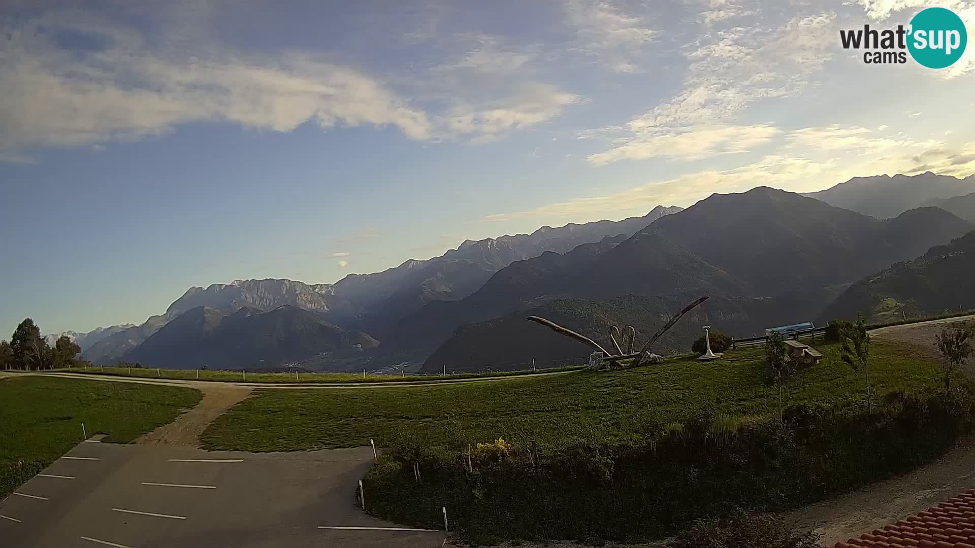 Touristenfarm Široko webcam Most na Soči