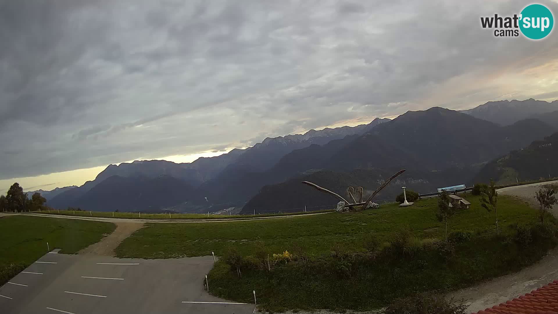 Touristenfarm Široko webcam Most na Soči