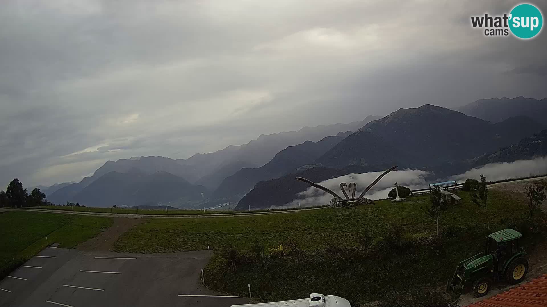Touristenfarm Široko webcam Most na Soči