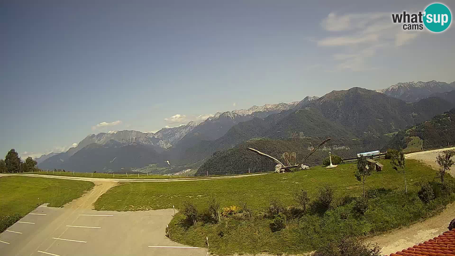 Turistična kmetija Široko web kamera Most na Soči