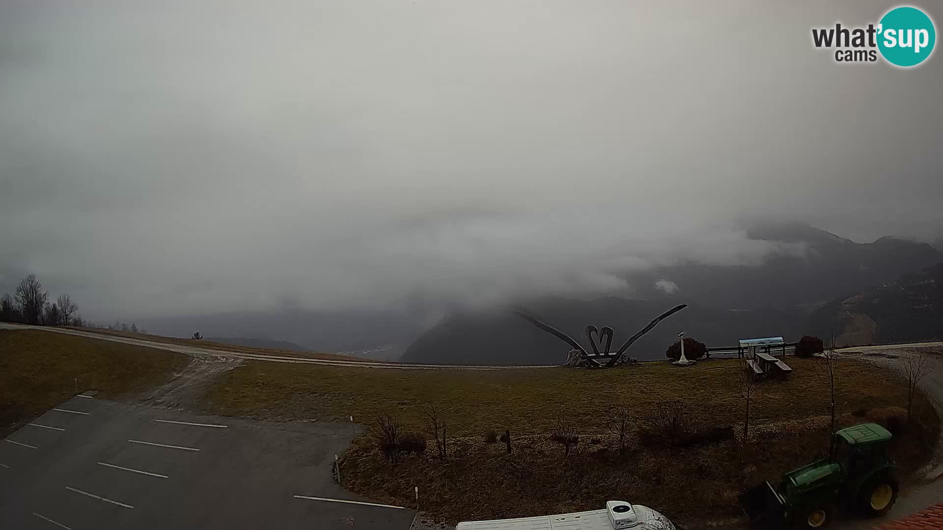 Turistična kmetija Široko spletna kamera Most na Soči