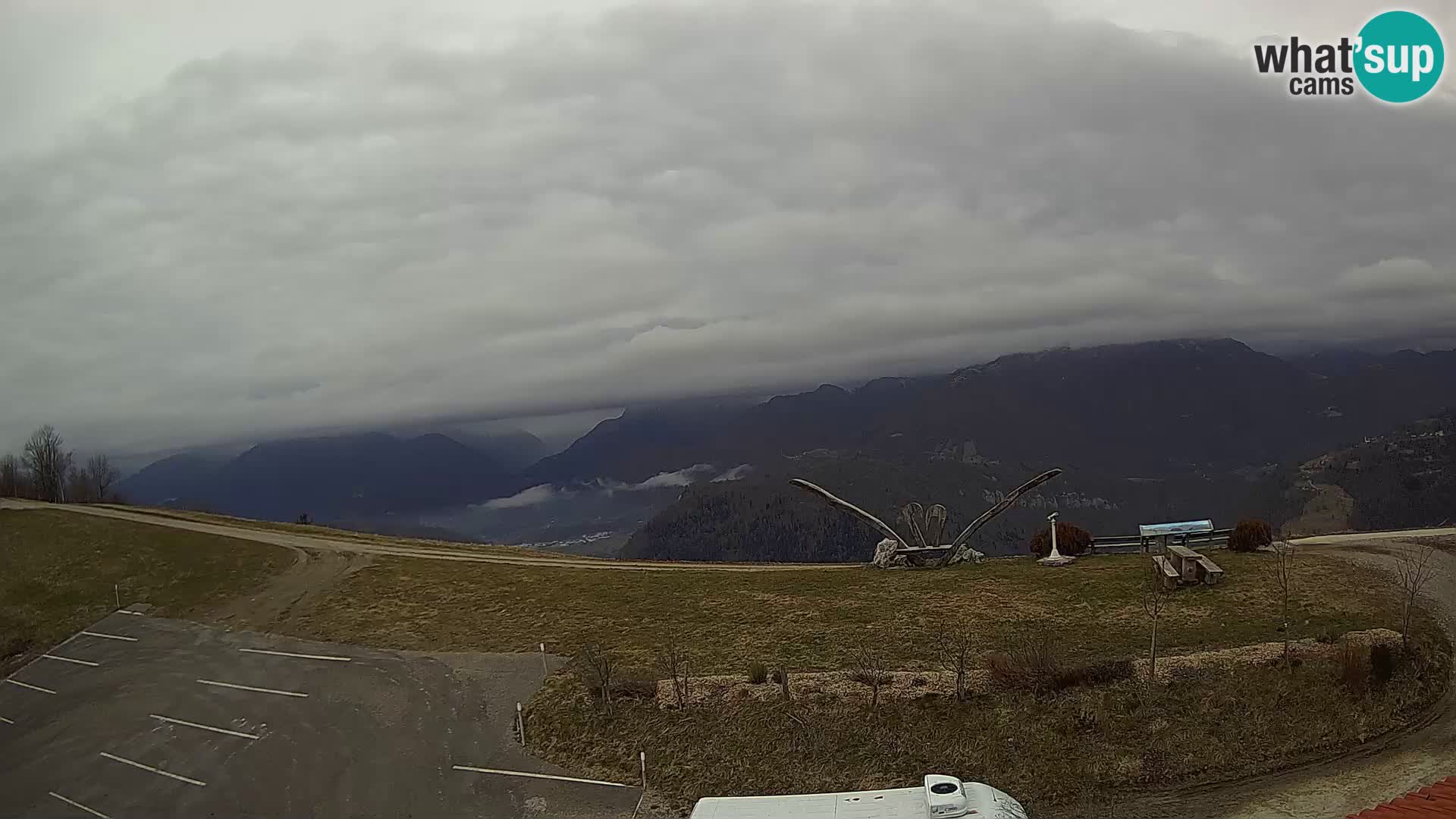 Granja turística Široko camera en vivo Most na Soči