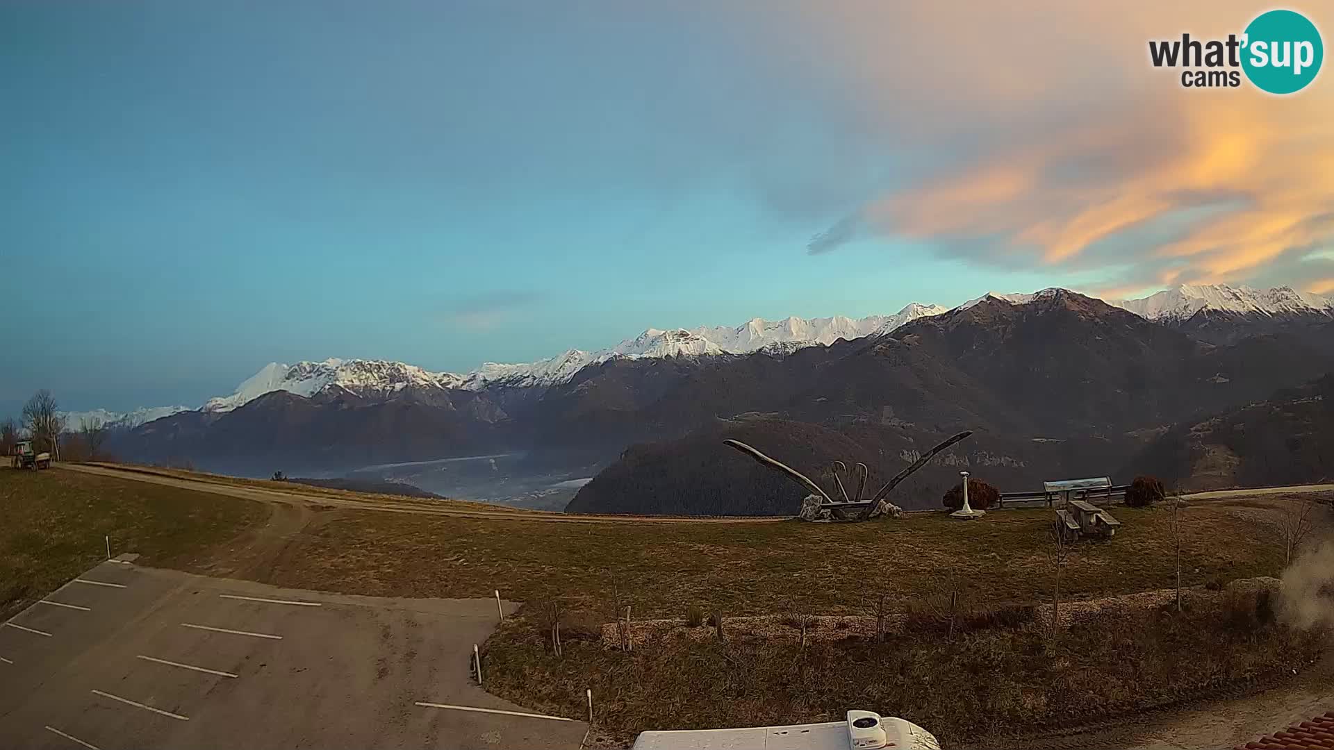 Fattoria agrituristica Široko webcam Most na Soči