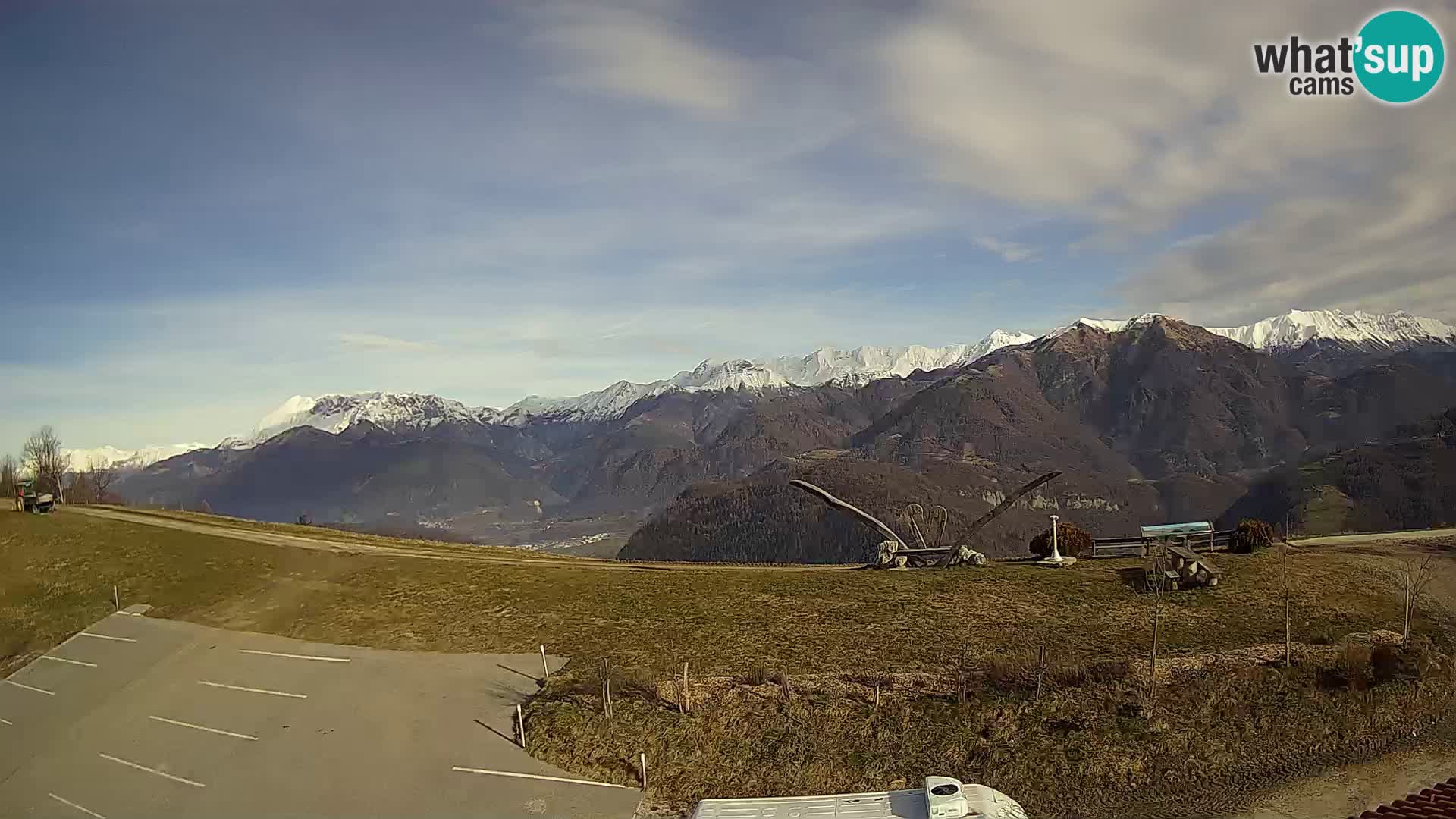 Turistična kmetija Široko web kamera Most na Soči