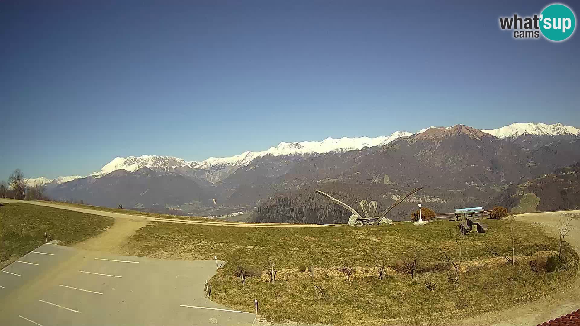 Granja turística Široko camera en vivo Most na Soči