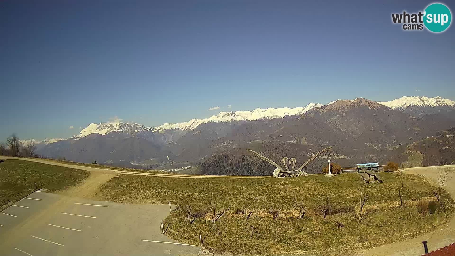 Touristenfarm Široko webcam Most na Soči