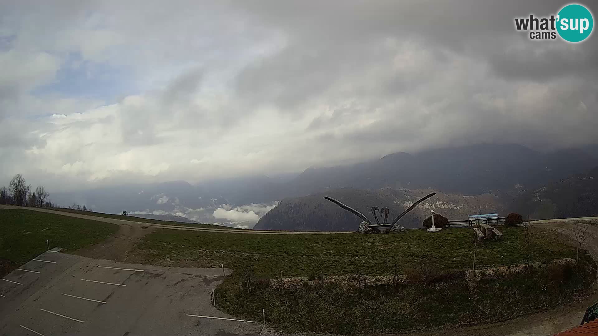 Touristenfarm Široko webcam Most na Soči