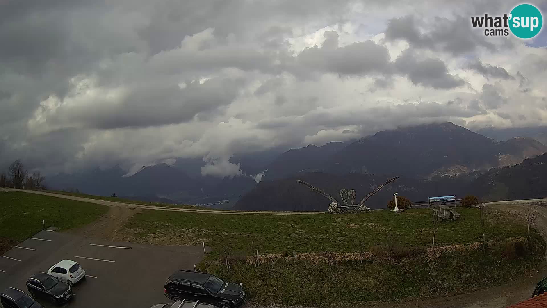 Touristenfarm Široko webcam Most na Soči