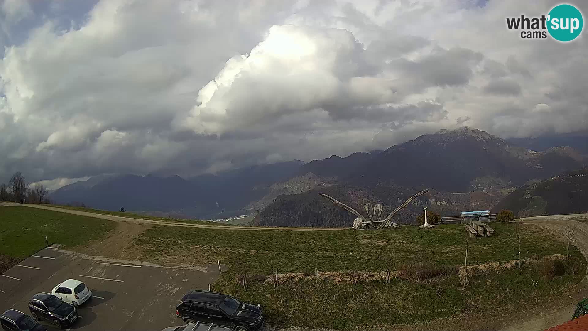 Turistična kmetija Široko spletna kamera Most na Soči