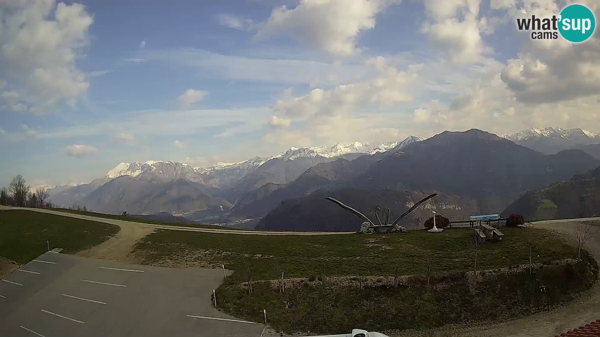 Turistična kmetija Široko web kamera Most na Soči