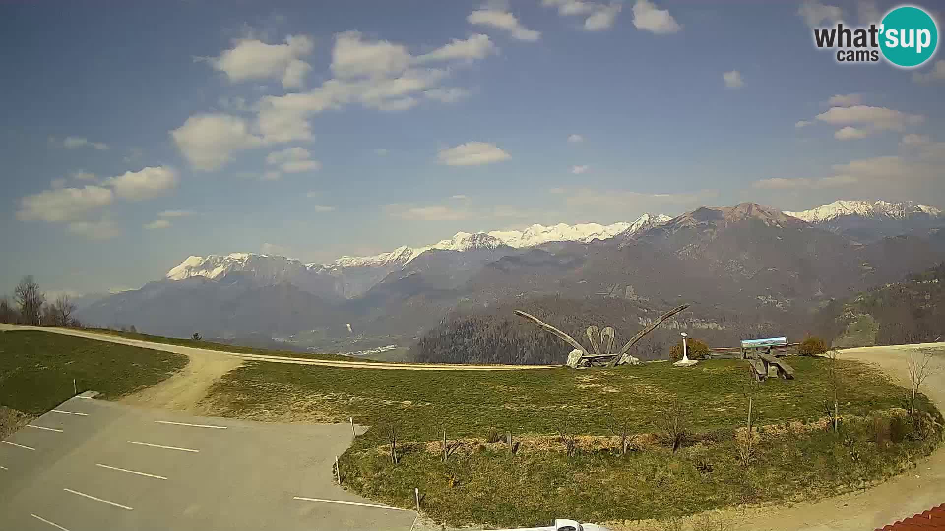 Granja turística Široko camera en vivo Most na Soči