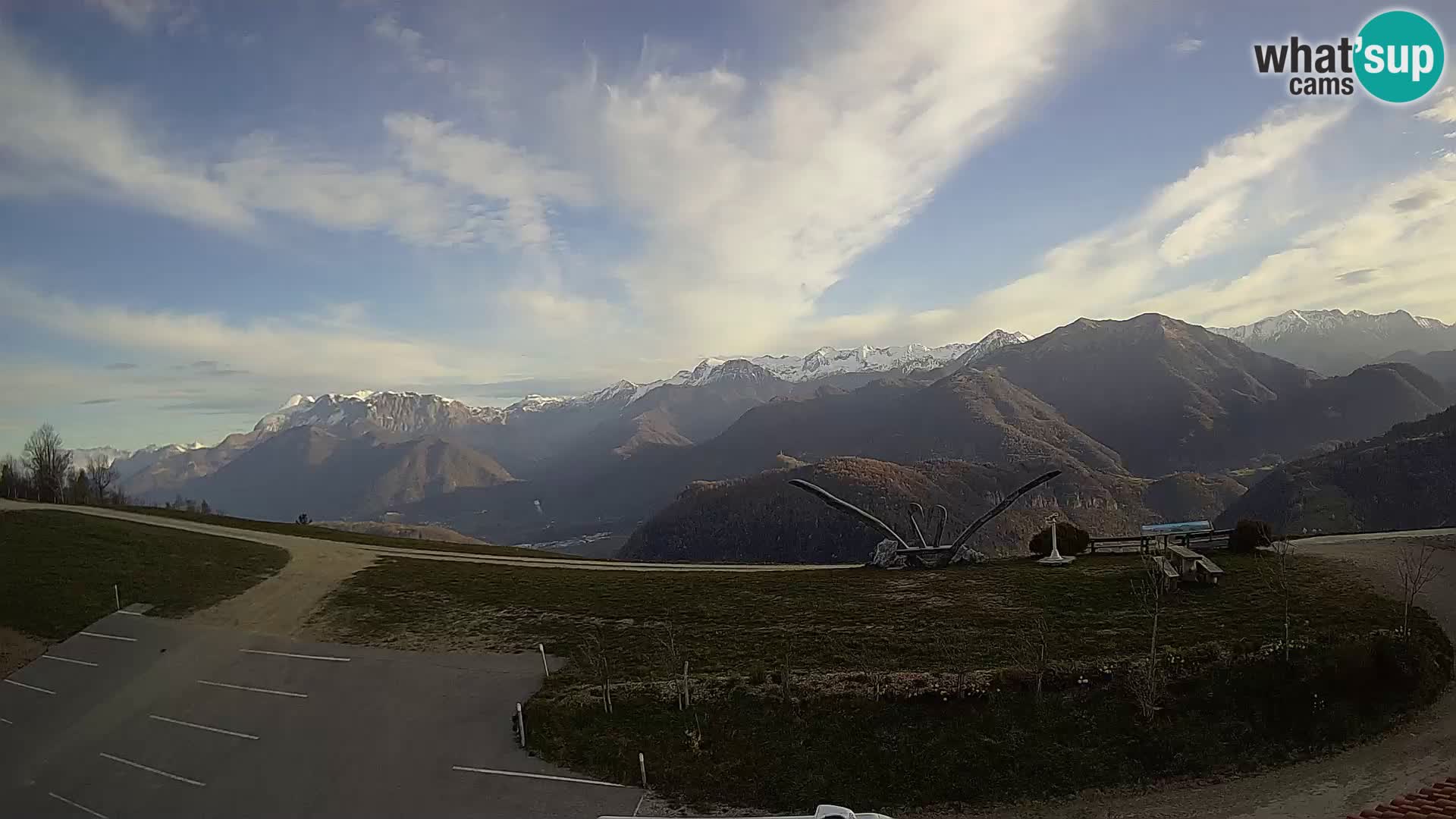 Touristenfarm Široko webcam Most na Soči