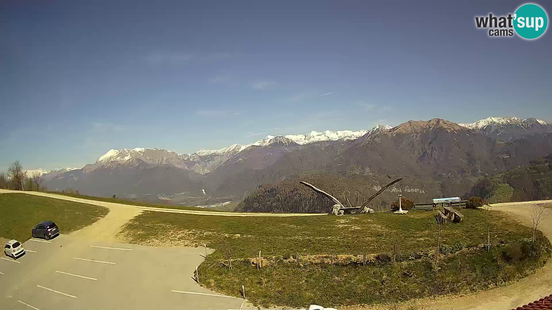 Turistična kmetija Široko web kamera Most na Soči