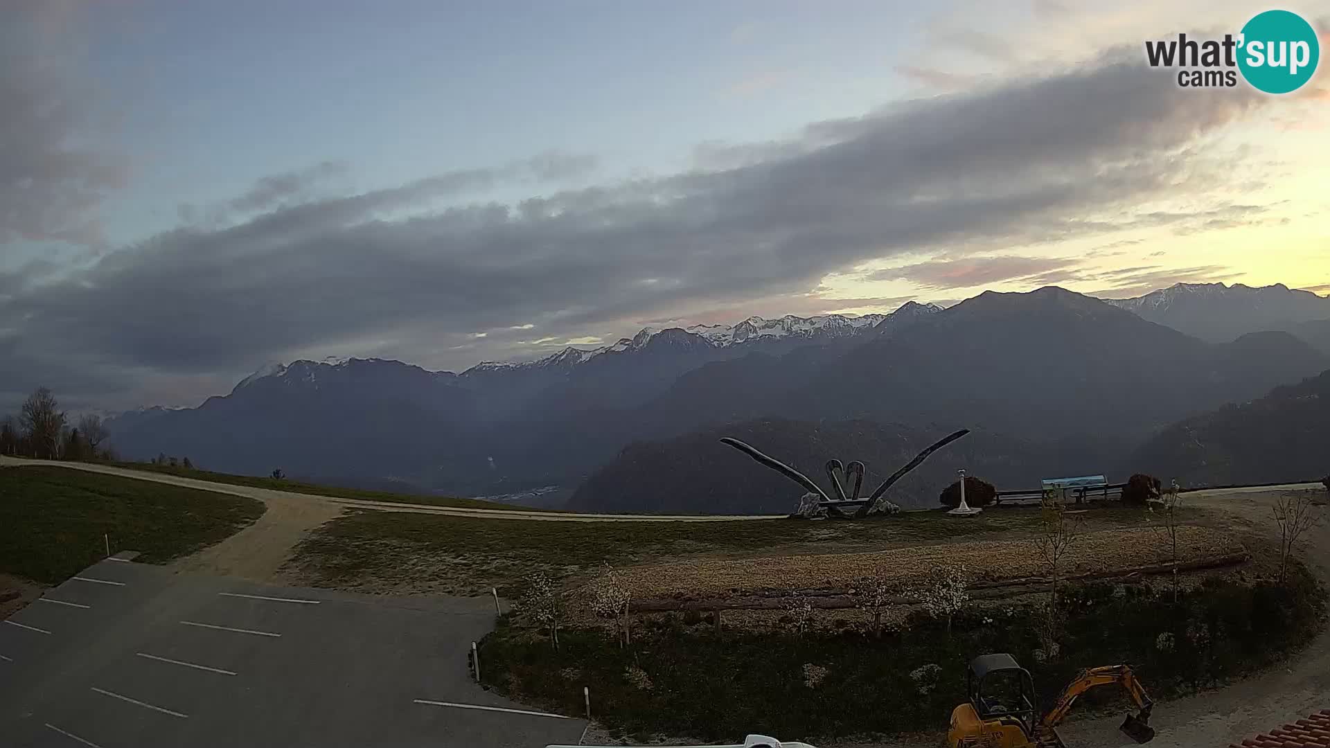 Granja turística Široko camera en vivo Most na Soči