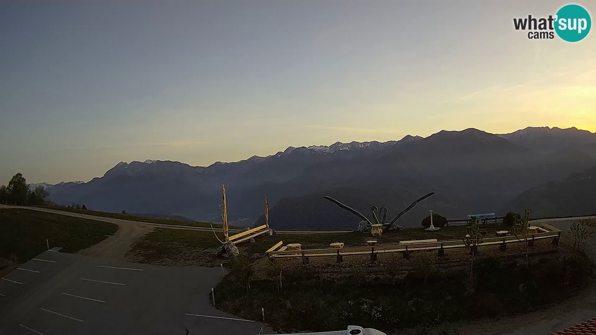 Turistična kmetija Široko spletna kamera Most na Soči