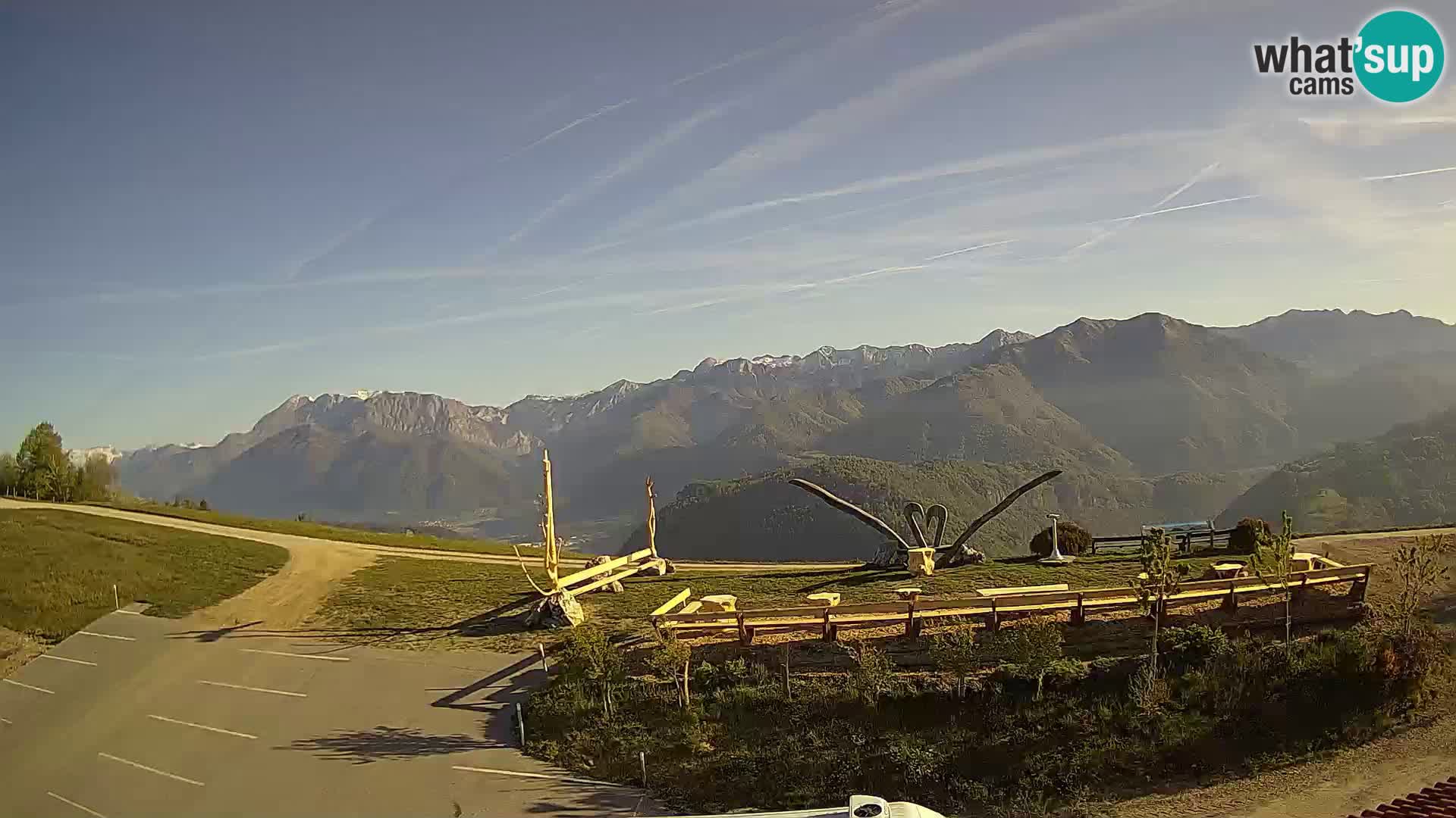 Granja turística Široko camera en vivo Most na Soči