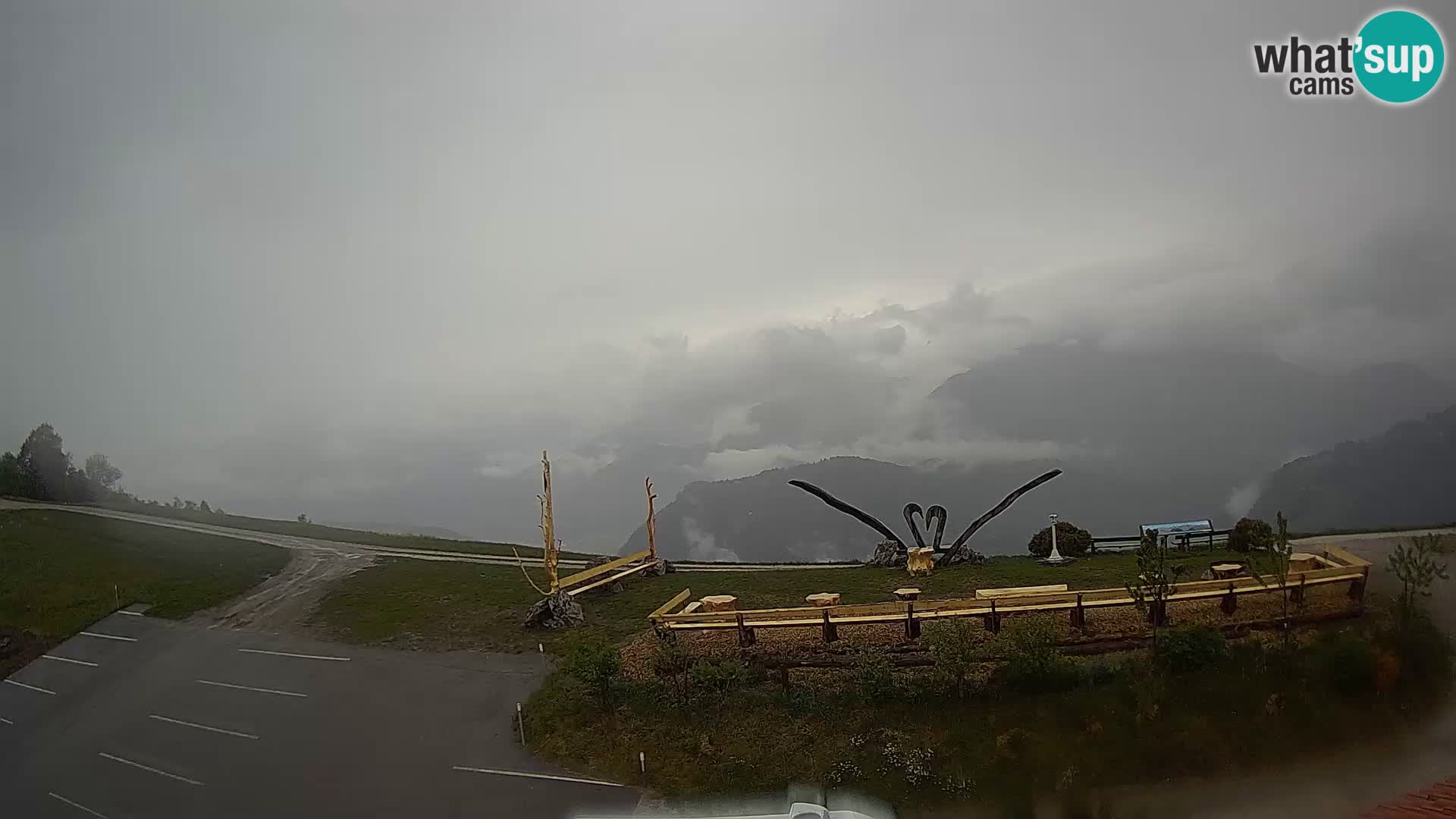 Touristenfarm Široko webcam Most na Soči