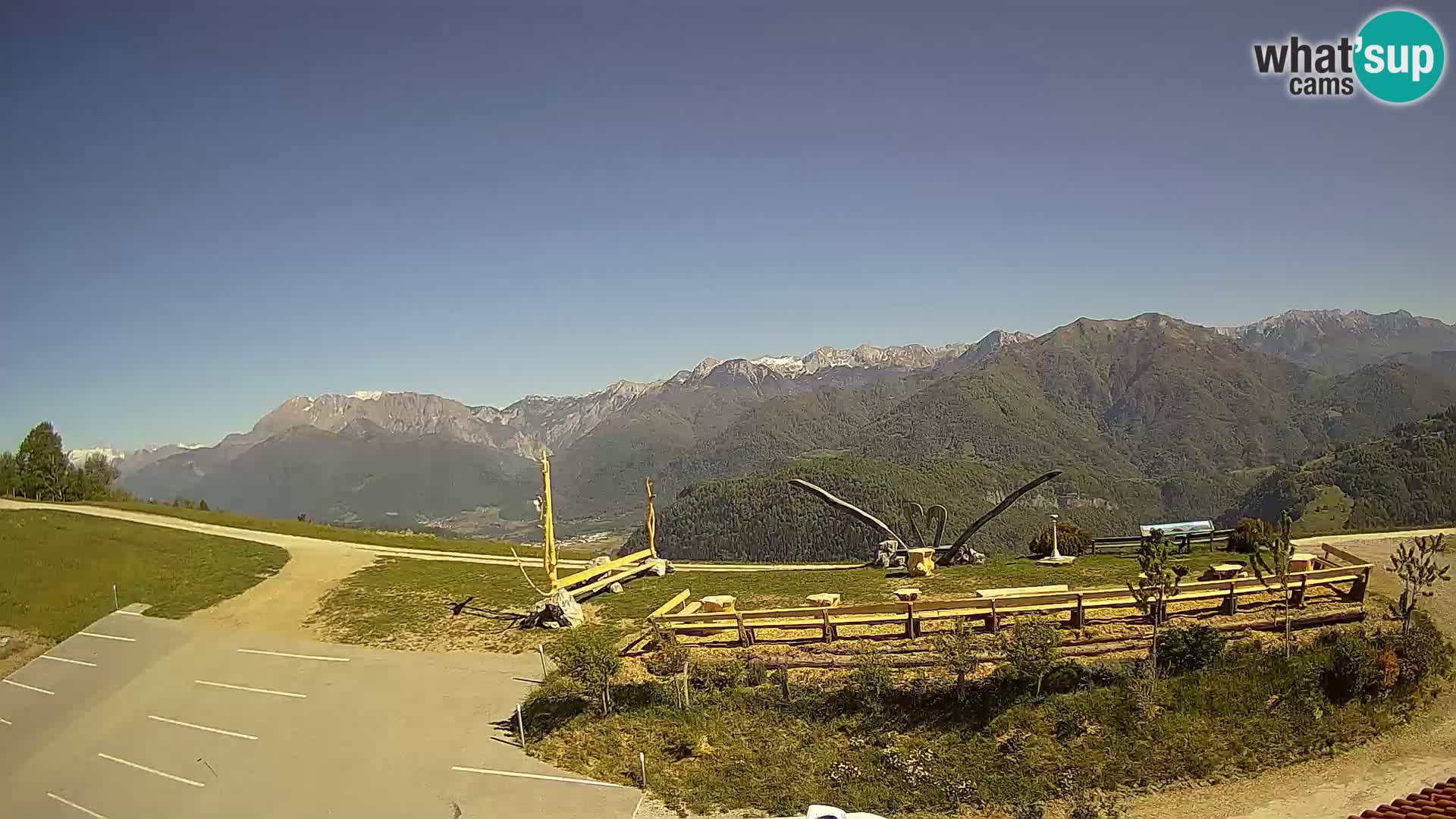 Touristenfarm Široko webcam Most na Soči