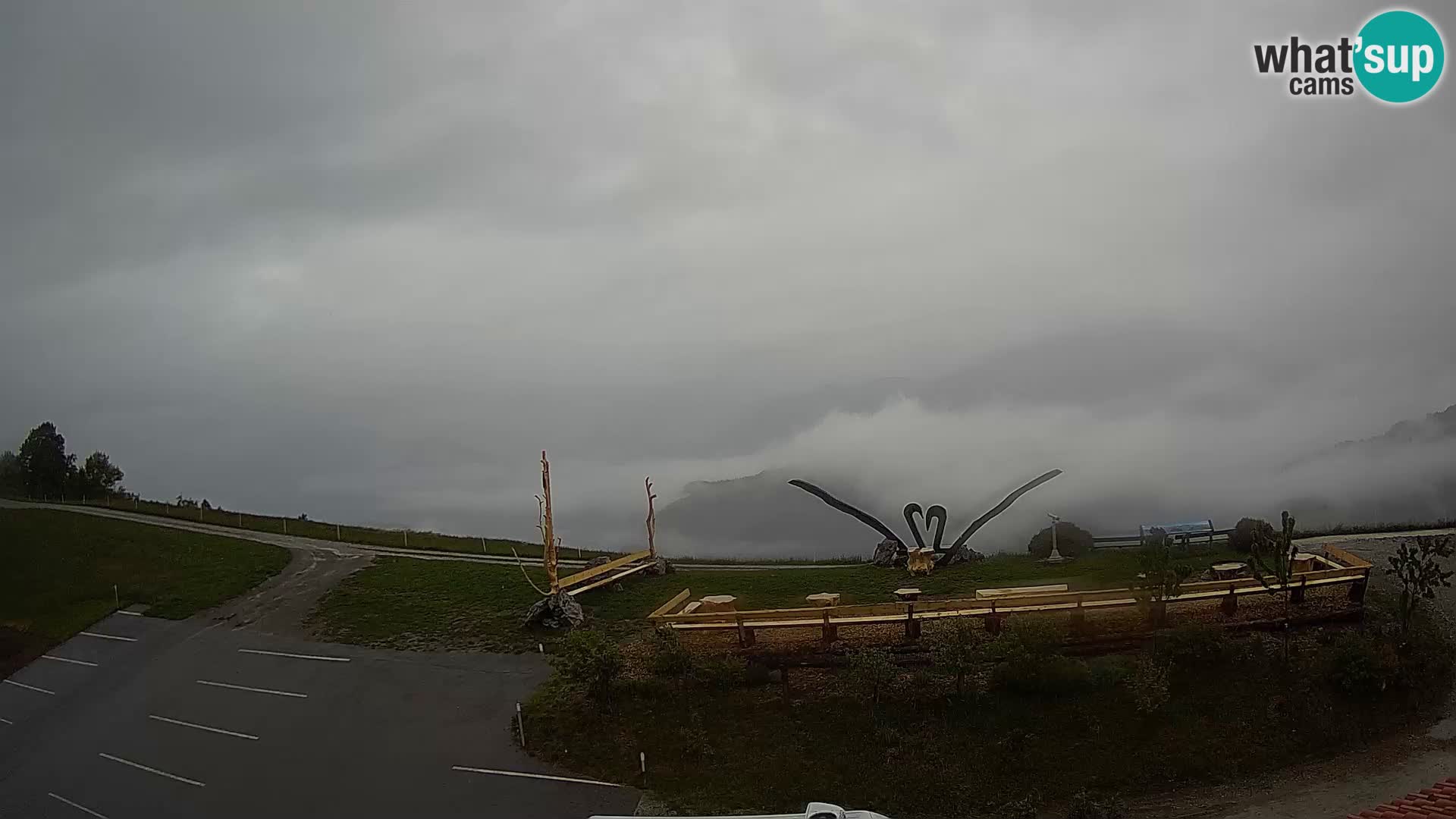 Granja turística Široko camera en vivo Most na Soči